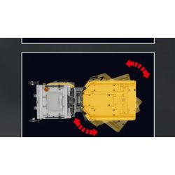 MouldKing 17092 Xếp hình lắp ráp ghép mô hình xe tải có bản lề