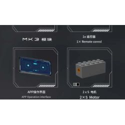 MouldKing 17092 Xếp hình lắp ráp ghép mô hình xe tải có bản lề