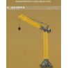 MouldKing 17096 Luffing Jib Tower Crane Xếp hình lắp ráp ghép mô hình cần cẩu tháp luffing cần cẩu tháp