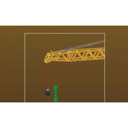 MouldKing 17096 Luffing Jib Tower Crane Xếp hình lắp ráp ghép mô hình cần cẩu tháp luffing cần cẩu tháp