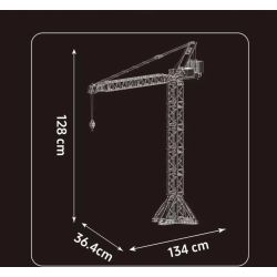 MouldKing 17096 Luffing Jib Tower Crane Xếp hình lắp ráp ghép mô hình cần cẩu tháp luffing cần cẩu tháp