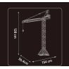 MouldKing 17096 Luffing Jib Tower Crane Xếp hình lắp ráp ghép mô hình cần cẩu tháp luffing cần cẩu tháp