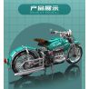 MouldKing 23004 American Cruiser Motorcycle Xếp hình lắp ráp ghép mô hình xe máy du lịch Mỹ