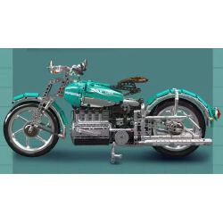 MouldKing 23004 American Cruiser Motorcycle Xếp hình lắp ráp ghép mô hình xe máy du lịch Mỹ