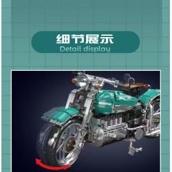 MouldKing 23004 American Cruiser Motorcycle Xếp hình lắp ráp ghép mô hình xe máy du lịch Mỹ