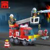 Enlighten 903 Qman 903 non  XE TẢI CHỮA CHÁY bộ đồ chơi xếp lắp ráp ghép mô hình City FIRE RESCUE SINGLE BRIDGE ENGUNES Thành Phố 129 khối