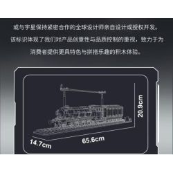 MouldKing 12044 Flying Scotsman Xếp hình lắp ráp ghép mô hình Tàu hơi nước cổ Flying Scots