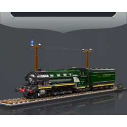 MouldKing 12044 Flying Scotsman Xếp hình lắp ráp ghép mô hình Tàu hơi nước cổ Flying Scots