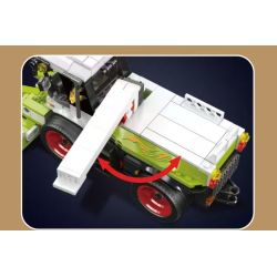 MouldKing 24091 Combine Harvester Xếp hình lắp ráp ghép mô hình máy gặt đập liên hợp