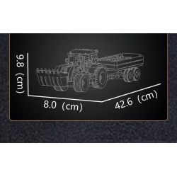 MouldKing 24093 Wheel Loader & Agriculturnl Trailer Xếp hình lắp ráp ghép mô hình Xe nâng & Xe moóc trang trại