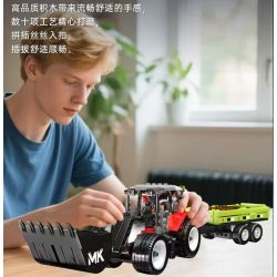 MouldKing 24093 Wheel Loader & Agriculturnl Trailer Xếp hình lắp ráp ghép mô hình Xe nâng & Xe moóc trang trại