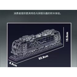 MouldKing 12045 Vectron European Electric Passenger Train Xếp hình lắp ráp ghép mô hình Đầu máy điện Siemens Vectron