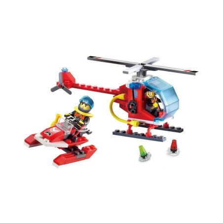 Enlighten 902 Qman 902 non  ĐỘI CỨU HỘ DƯỚI NƯỚC 4 TRONG 1 bộ đồ chơi xếp lắp ráp ghép mô hình City FIRE RESCUE SEA SEARCH TEAMS Thành Phố 111 khối