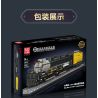 MouldKing 12049 Big Boy 4-8-8-4 Locomotive Xếp hình lắp ráp ghép mô hình Đầu máy hơi nước bánh lốp Big Boy 4-8-8-4