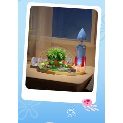 AREA-X AB0088 Xếp hình lắp ráp ghép mô hình SpongeBob SquarePants: Ngôi nhà trên cây có mái vòm của Sandy