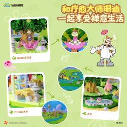 AREA-X AB0088 Xếp hình lắp ráp ghép mô hình SpongeBob SquarePants: Ngôi nhà trên cây có mái vòm của Sandy
