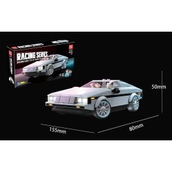 QUANGUAN 100298 Xếp hình lắp ráp ghép mô hình Trở Về Tương Lai: Xe DMC 12