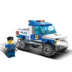 GUDI 9306 non  XE TẢI CỦA CẢNH SÁT bộ đồ chơi xếp lắp ráp ghép mô hình City POLICE Thành Phố 84 khối