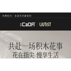 CaDA DoubleE C59024 Xếp hình lắp ráp ghép mô hình Nghệ thuật cắm hoa theo chủ nghĩa Livtist Trung Quốc: Zhixia