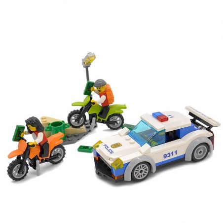 GUDI 9311 Xếp hình kiểu  CITY Police Chasing Cảnh Sát Truy đuổi Mô Tô Cướp 158 khối