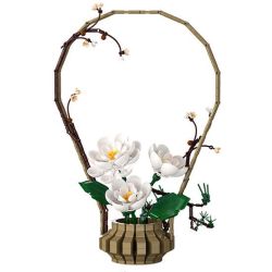 CaDA DoubleE C59026 Xếp hình lắp ráp ghép mô hình Nghệ thuật cắm hoa theo chủ nghĩa Livtist Trung Quốc: Yidong