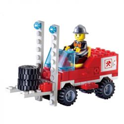 Enlighten 903 Qman 903 non  XE TẢI CHỮA CHÁY bộ đồ chơi xếp lắp ráp ghép mô hình City FIRE RESCUE SINGLE BRIDGE ENGUNES Thành Phố 129 khối