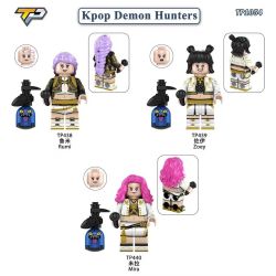 TP TP1054 TP TP438 TP TP439 TP TP440 KPop Demon Hunters Xếp hình lắp ráp ghép mô hình Thợ săn phù thủy Kpop 3 nhân vật nhỏ