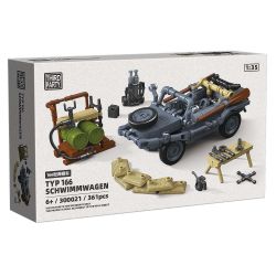 ThirdParty 300021 Typ 166 Schwimmwagen Xếp hình lắp ráp ghép mô hình Xe lội nước Type 166 của Đức 1:35