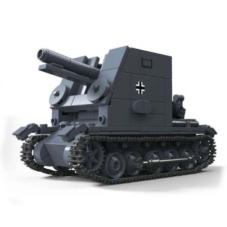 ThirdParty 300021 Sturmpanzer I Bison Xếp hình lắp ráp ghép mô hình Pháo tự hành Bison I của Đức 1:35