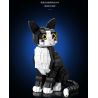 ZHEGAO 662501 Xếp hình lắp ráp ghép mô hình mèo tuxedo