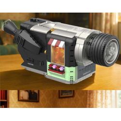 ZHEGAO 662505 Xếp hình lắp ráp ghép mô hình Máy nghe nhạc DV cổ điển