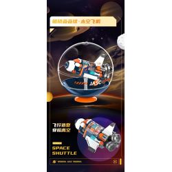 JAKI CK254 Xếp hình lắp ráp ghép mô hình Bóng Jenga hàng không vũ trụ 6 loại