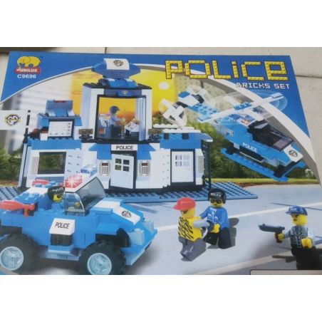 JUBILUX C9696 Xếp hình lắp ráp ghép mô hình đồn cảnh sát