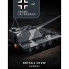 12GO 97018 Jagopanzer E-100 Xếp hình lắp ráp ghép mô hình Pháo chống tăng E-100 1:28