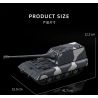 12GO 97018 Jagopanzer E-100 Xếp hình lắp ráp ghép mô hình Pháo chống tăng E-100 1:28