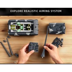 12GO 97018 Jagopanzer E-100 Xếp hình lắp ráp ghép mô hình Pháo chống tăng E-100 1:28