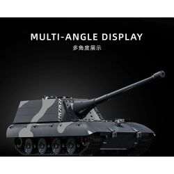 12GO 97018 Jagopanzer E-100 Xếp hình lắp ráp ghép mô hình Pháo chống tăng E-100 1:28
