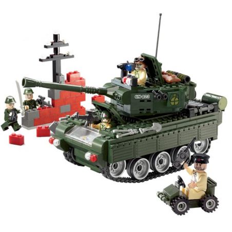 Enlighten 823 Qman 823 non  XE TĂNG bộ đồ chơi xếp lắp ráp ghép mô hình Military Army COMBATZONES TANKS Quân Sự Bộ Đội 466 khối