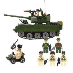 Enlighten 823 Qman 823 non  XE TĂNG bộ đồ chơi xếp lắp ráp ghép mô hình Military Army COMBATZONES TANKS Quân Sự Bộ Đội 466 khối