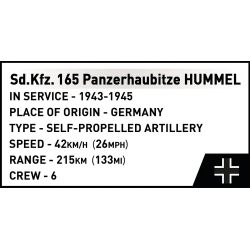 COBI 2663 Panzerhaubitze Hummel Xếp hình lắp ráp ghép mô hình Pháo bọc thép Panzer Haubitze của quân đội Đức