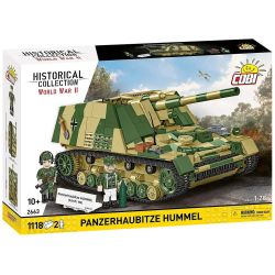 COBI 2663 Panzerhaubitze Hummel Xếp hình lắp ráp ghép mô hình Pháo bọc thép Panzer Haubitze của quân đội Đức