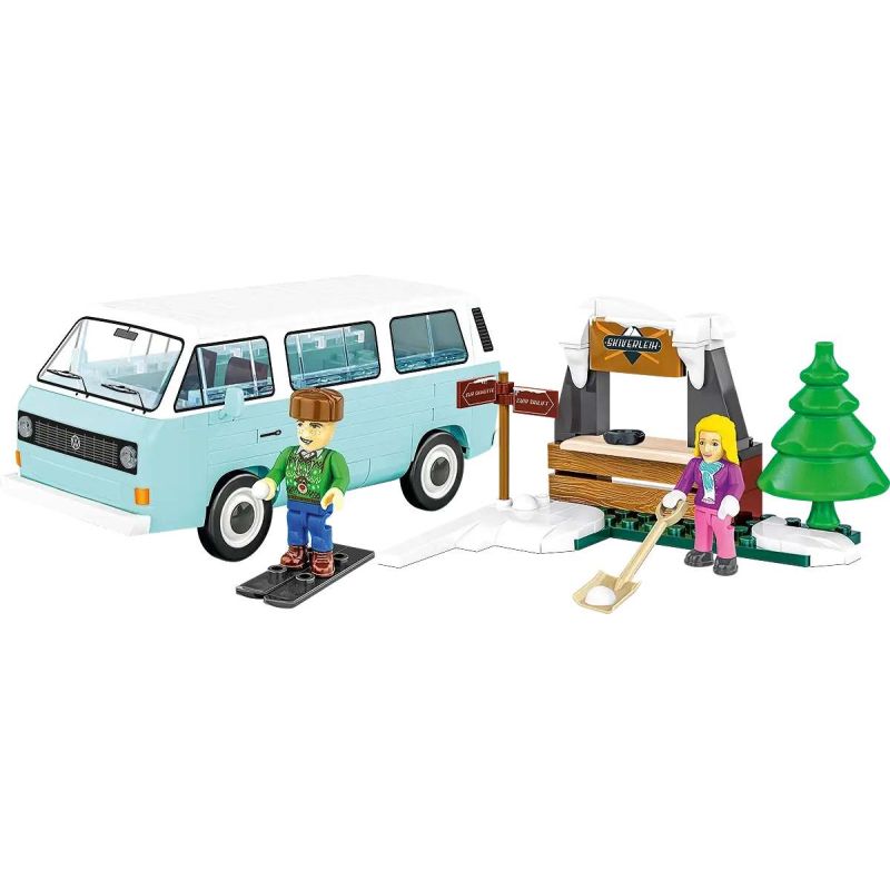 COBI 24639 Volkswagen T3 Winter Adventure Xếp hình lắp ráp ghép mô hình Cuộc phiêu lưu mùa đông của Volkswagen T3 Station Wagon
