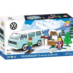 COBI 24639 Volkswagen T3 Winter Adventure Xếp hình lắp ráp ghép mô hình Cuộc phiêu lưu mùa đông của Volkswagen T3 Station Wagon