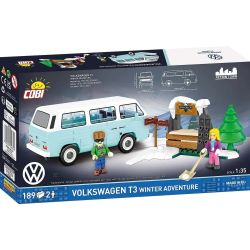 COBI 24639 Volkswagen T3 Winter Adventure Xếp hình lắp ráp ghép mô hình Cuộc phiêu lưu mùa đông của Volkswagen T3 Station Wagon