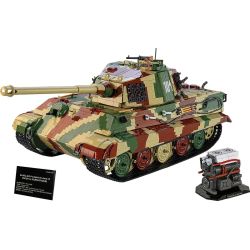 COBI 2808 Tiger II Königstiger Xếp hình lắp ráp ghép mô hình Xe tăng hạng nặng King Tiger 1:12
