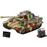 COBI 2808 Tiger II Königstiger Xếp hình lắp ráp ghép mô hình Xe tăng hạng nặng King Tiger 1:12