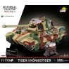 COBI 2808 Tiger II Königstiger Xếp hình lắp ráp ghép mô hình Xe tăng hạng nặng King Tiger 1:12
