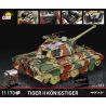 COBI 2808 Tiger II Königstiger Xếp hình lắp ráp ghép mô hình Xe tăng hạng nặng King Tiger 1:12