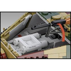 COBI 2808 Tiger II Königstiger Xếp hình lắp ráp ghép mô hình Xe tăng hạng nặng King Tiger 1:12