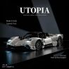 small angle JD118 Pagani Utopia Car Xếp hình lắp ráp ghép mô hình Xe thể thao Pagani Utopia 1:8